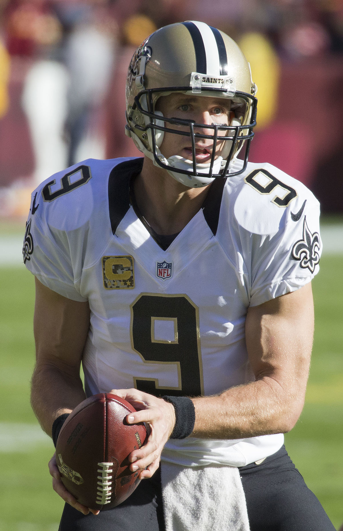  Drew Brees gets the gas face